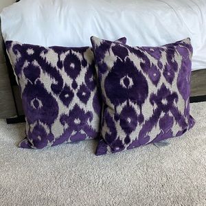 Royal Purple ZGallerie Pillows 💜